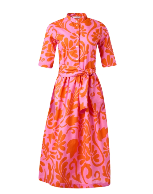 Product image - Caliban - Pink and Orange Print Cotton Shirt Dress