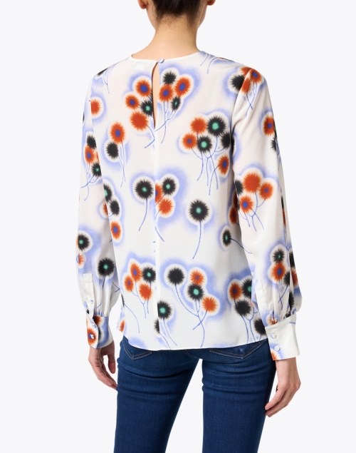 Back image - Jason Wu - Blue and Red Printed Blouse