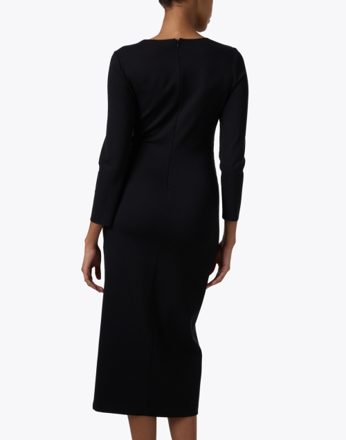 Back image - Emporio Armani - Black Ruched Dress