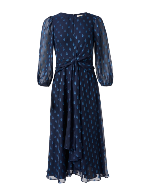 Shoshanna Melrose Blue Lurex Chiffon Dress
