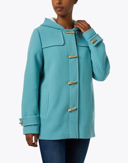 Front image - Saint James - Turquoise Wool Blend Jacket