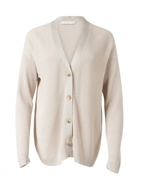 Product image - Fabiana Filippi - Beige Lurex Cotton Blend Cardigan