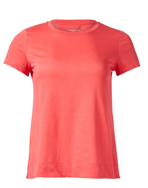 Product image - Lafayette 148 New York - The Modern Coral Cotton Tee