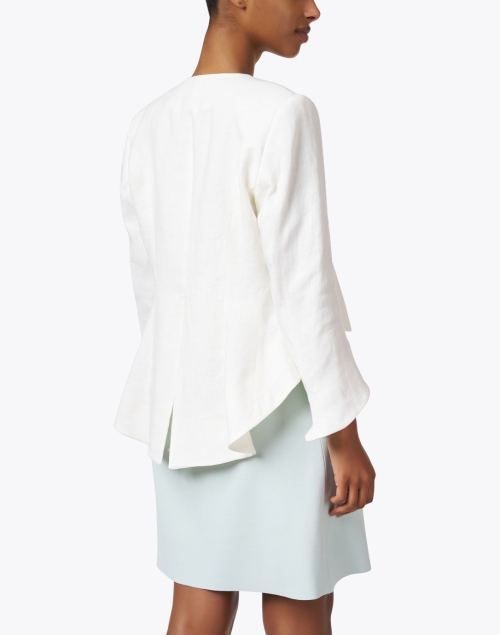 Back image - T.ba - Daria White Linen Jacket