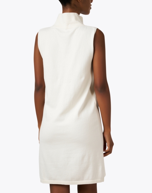 Back image - Burgess - Paris Ivory Cotton Cashmere Dress
