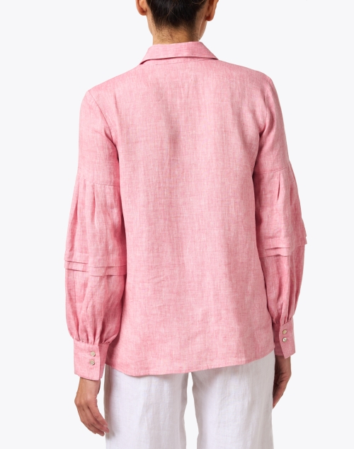 Back image - 120% Lino - Pink Linen Shirt