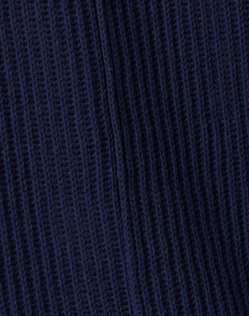 Fabric image - Brochu Walker - Navy Cross Tie Neck Sweater