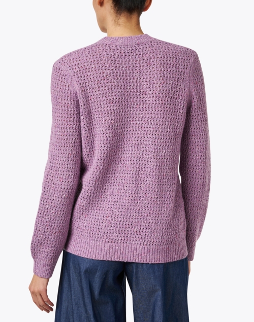 Back image - A.P.C. - Maggie Purple Wool Blend Sweater