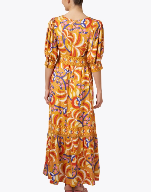 Back image - Farm Rio - Yellow Multi Print Dress