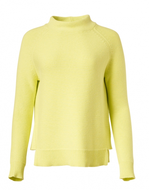 Kinross - Yellow Cotton Garter Stitch Sweater