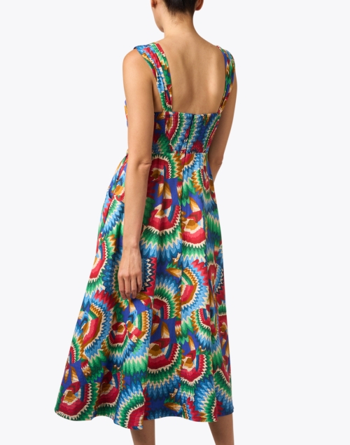 Back image - Farm Rio - Multi Print Midi Dress