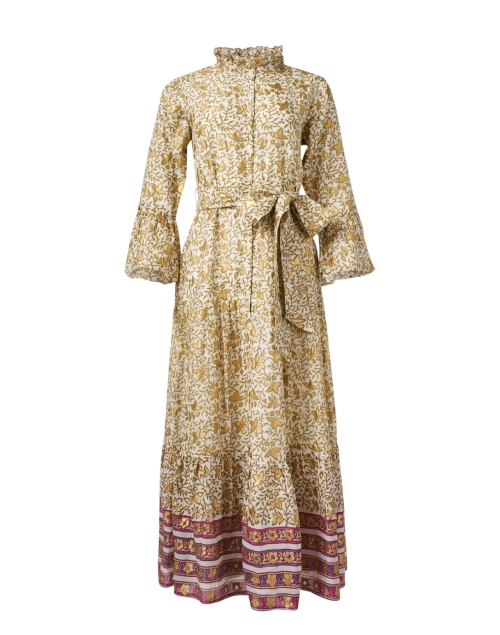 Product image - Oliphant - Gold Leaf Printed Cotton Silk Dress