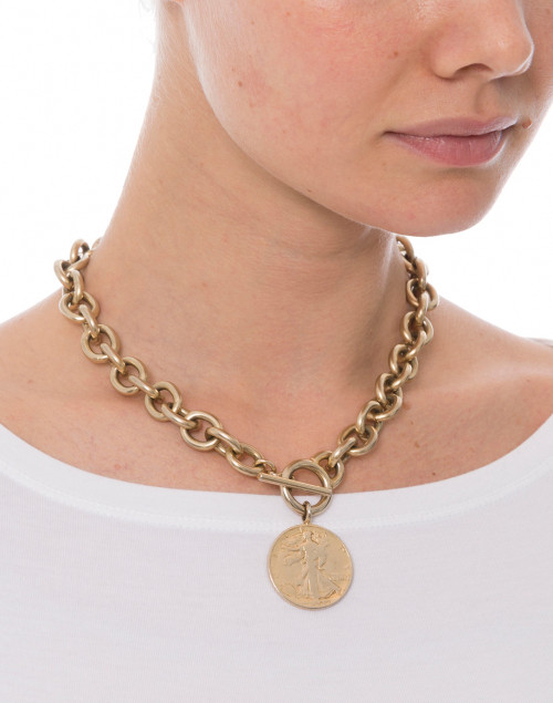 Liberty Matte Gold Necklace 