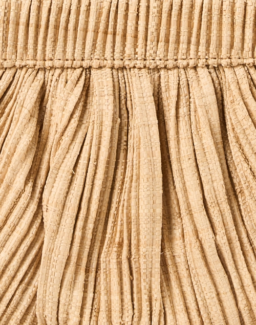 Fabric image - Loeffler Randall - Rayne Pleated Straw Bow Clutch