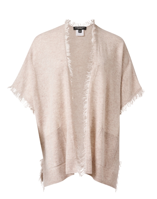 Product image - Repeat Cashmere - Beige Cashmere Fringe Poncho