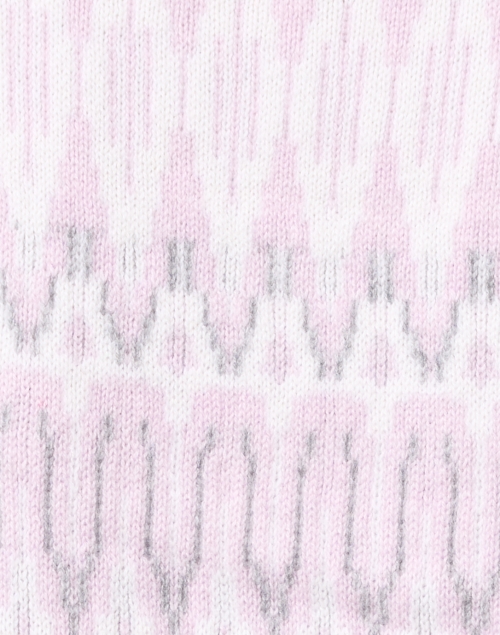 Fabric image - Kinross - Grey and Lilac Multi Nordic Cashmere Sweater