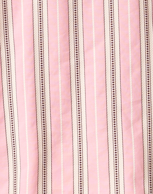 Fabric image - A.P.C. - Priya Pink Striped Cotton Blouse