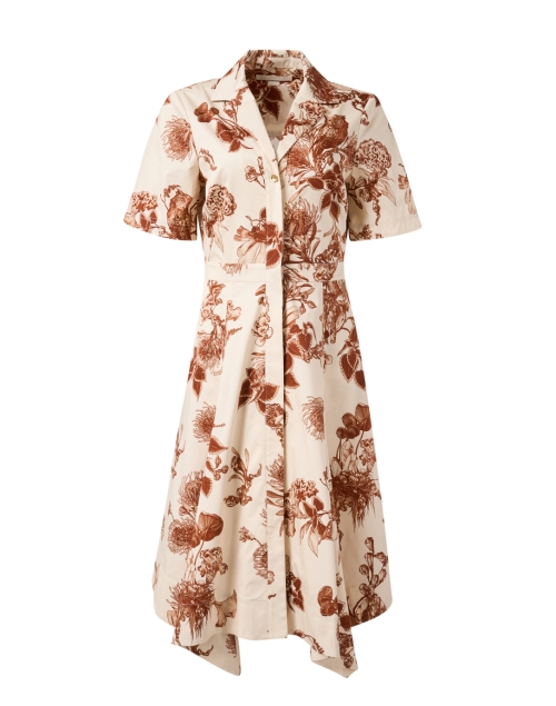 Jason Wu Collection Cream Floral Print Shirt Dress