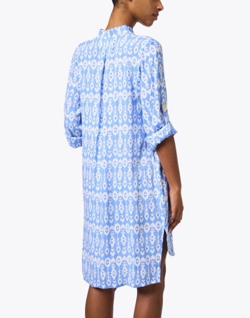 Back image - Walker & Wade - Periwinkle Ikat Print Dress