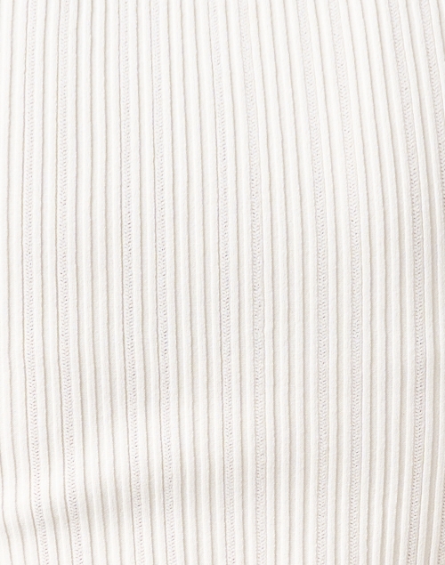 Fabric image - Veronica Beard - Vaari White Rib Knit Top
