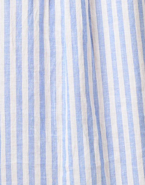Fabric image - Frank & Eileen - Rory Blue and White Stripe Linen Shirt Dress