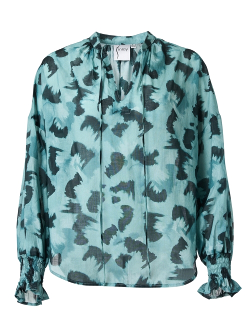 Product image - Finley - Morrisey Green and Black Cotton Voile Blouse