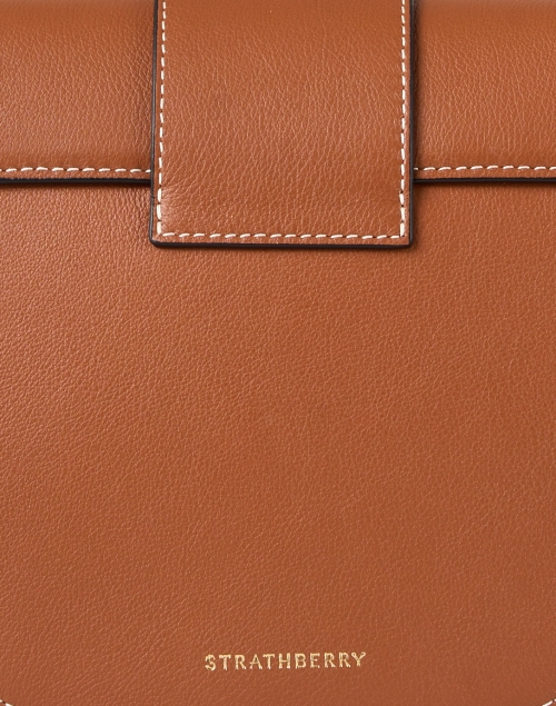 Fabric image - Strathberry - Crescent Tan Leather Crossbody Bag