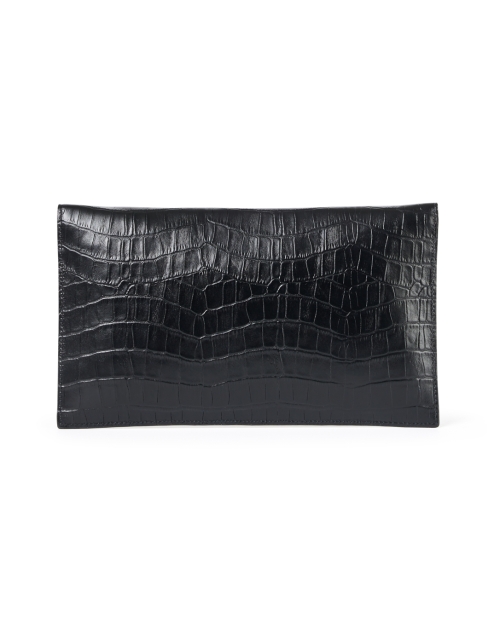 Back image - DeMellier - London Black Embossed Leather Clutch
