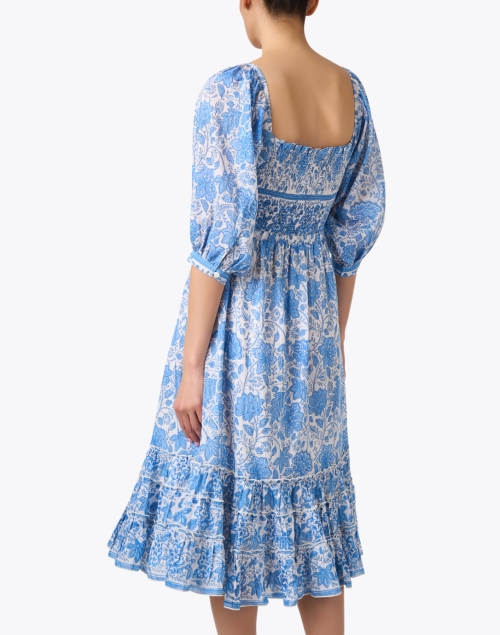 Back image - Bell - Millie Blue Floral Dress 