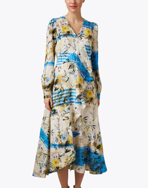 Front image - Odeeh - Multi Postcard Print Dress