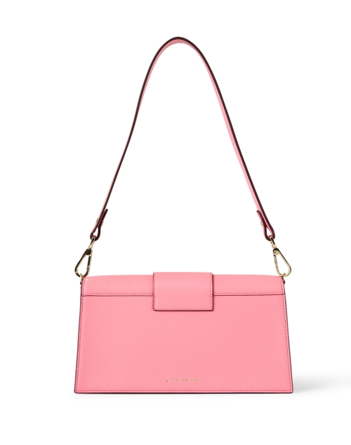 Back image - Strathberry - Mini Box Pink Leather Shoulder Bag