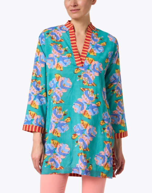 Front image - Lisa Corti - Eli Jade Zafar Print Tunic Top