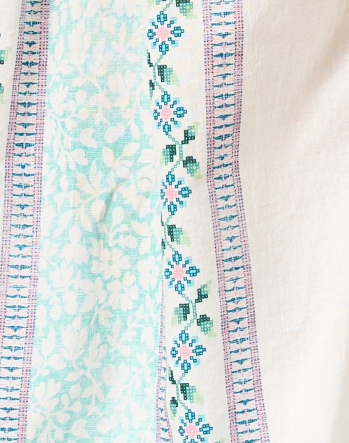 Fabric image - D'Ascoli - Magda Blue Multi Print Top