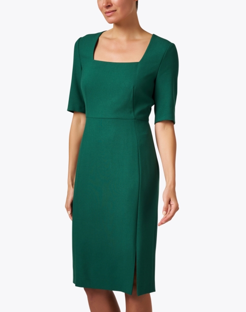 Front image - Boss - Doneba Green Sheath Dress 