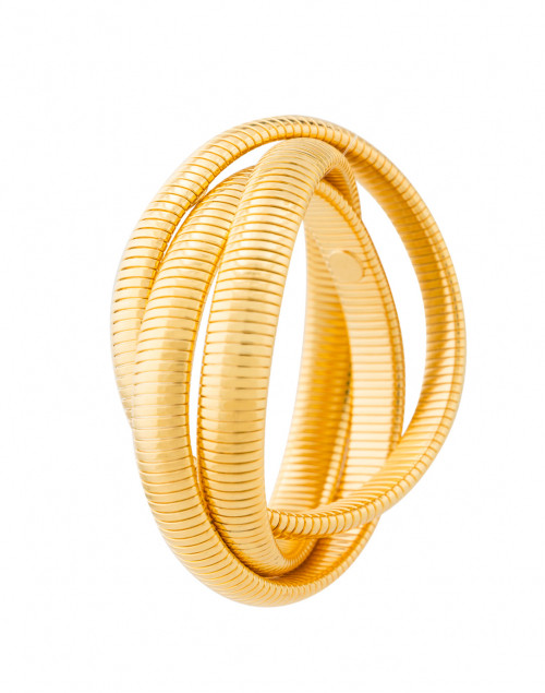 Janis by Janis Savitt - Triple Gold Cobra Bracelet 