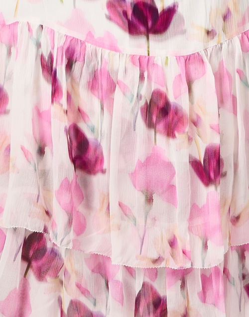 Fabric image - Christy Lynn - Nina Pink Tulip Print Chiffon Dress