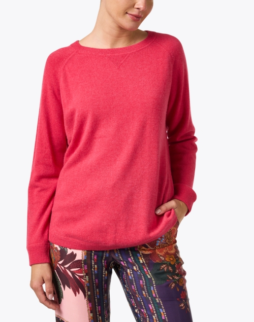 Front image - Kinross - Pink Cashmere Sweatshirt