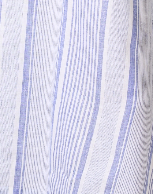 Fabric image - Hinson Wu - Tamron Blue Striped Linen Shirt Dress 