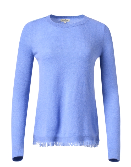 Product image - Cortland Park - Blue Cashmere Fringe Sweater