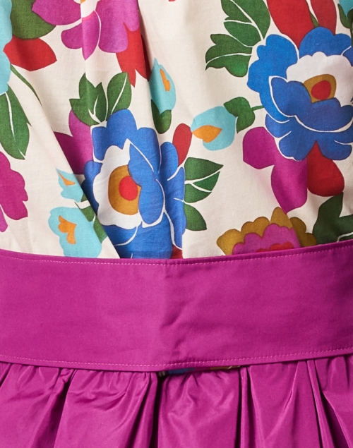Extra_1 image - Sara Roka - Elenat Purple Multi Floral Dress