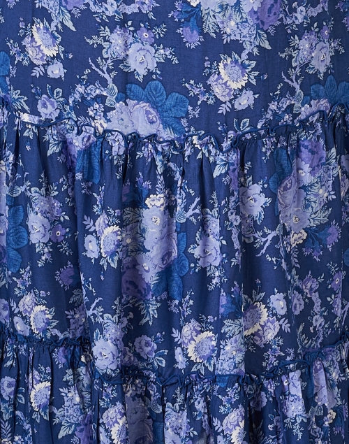 Fabric image - Walker & Wade - Carrie Blue Printed Midi Dress