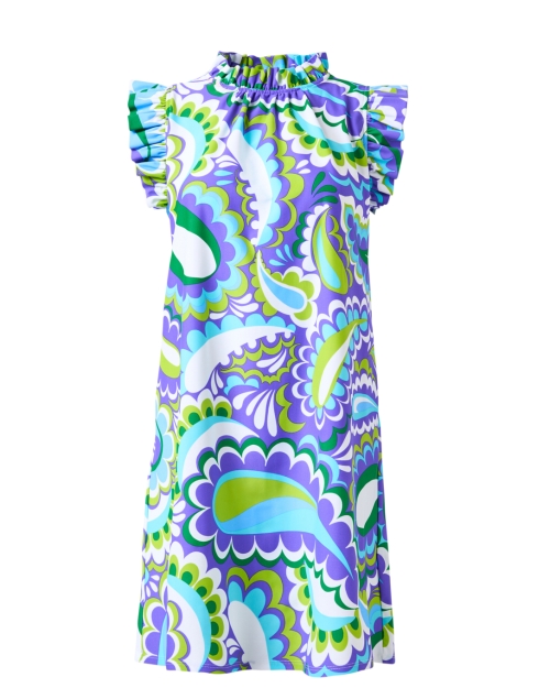 Product image - Jude Connally - Shari Blue Multi Paisley Dress