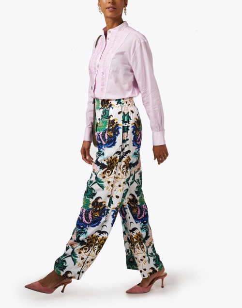 Look image - Figue - Charlene White Multi Print Pant
