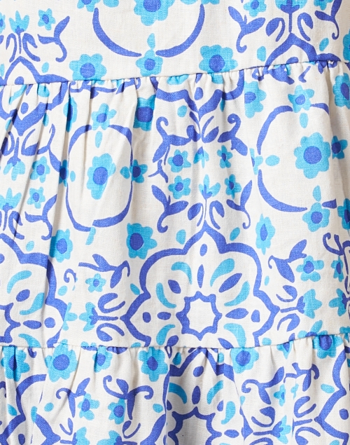 Fabric image - Sail to Sable - Blue Medallion Print Tunic Dress