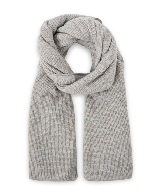 Product image - White + Warren - Heather Grey Cashmere Thermal Knit Wrap