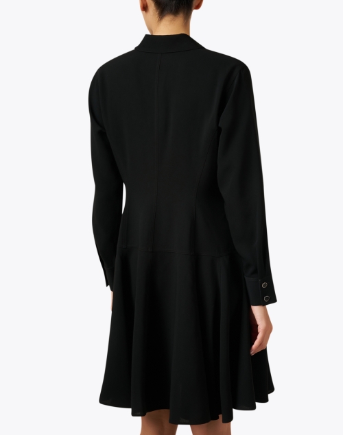 Back image - Lafayette 148 New York - Black Fit and Flare Shirt Dress