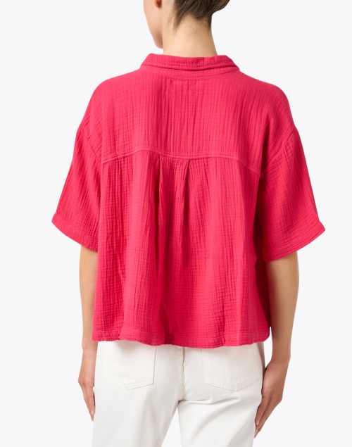 Back image - Xirena - Ansel Red Cotton Shirt