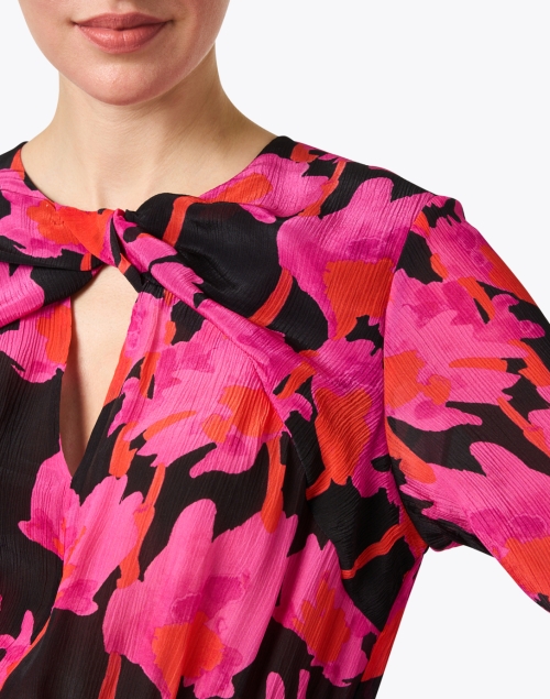 Extra_1 image - Jason Wu - Pink and Black Print Silk Chiffon Dress