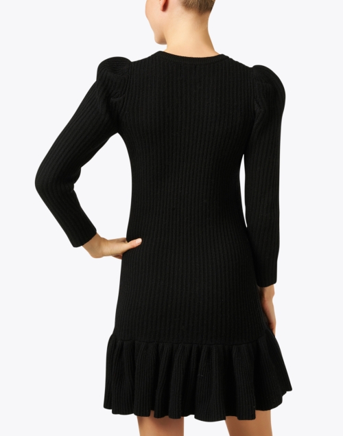 Back image - Madeleine Thompson - Doyle Black Knit Dress