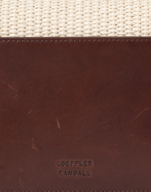Fabric image - Loeffler Randall - Desi Straw and Leather Crossbody Bag